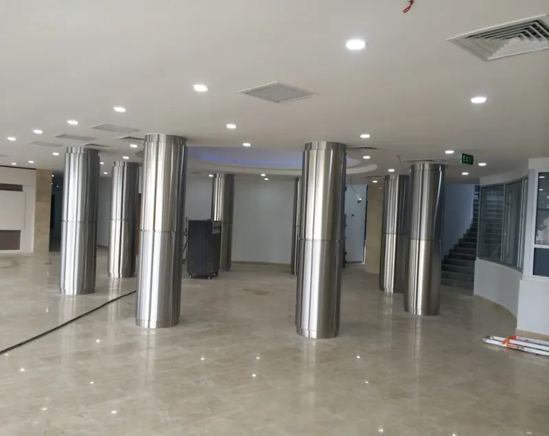 Paslanmaz lövhələrlə üzləmə (kaplama) işləri