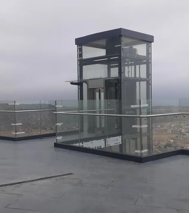 Lift və məhəccər (perila) şüşə işləri — 3